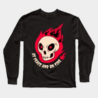 At peace and on fire Long Sleeve T-Shirt